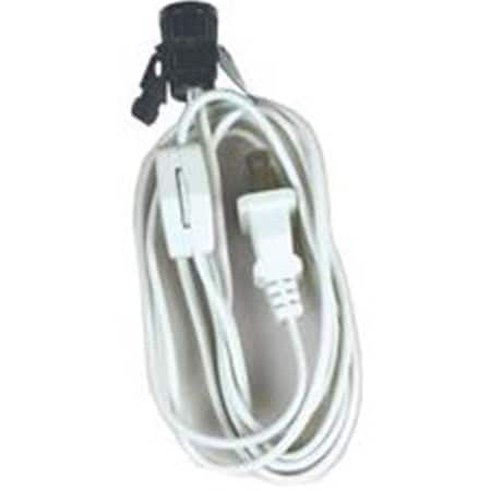 Swivel Cord Lamp Sock/Swtch 6Ft White 60138 SW422790